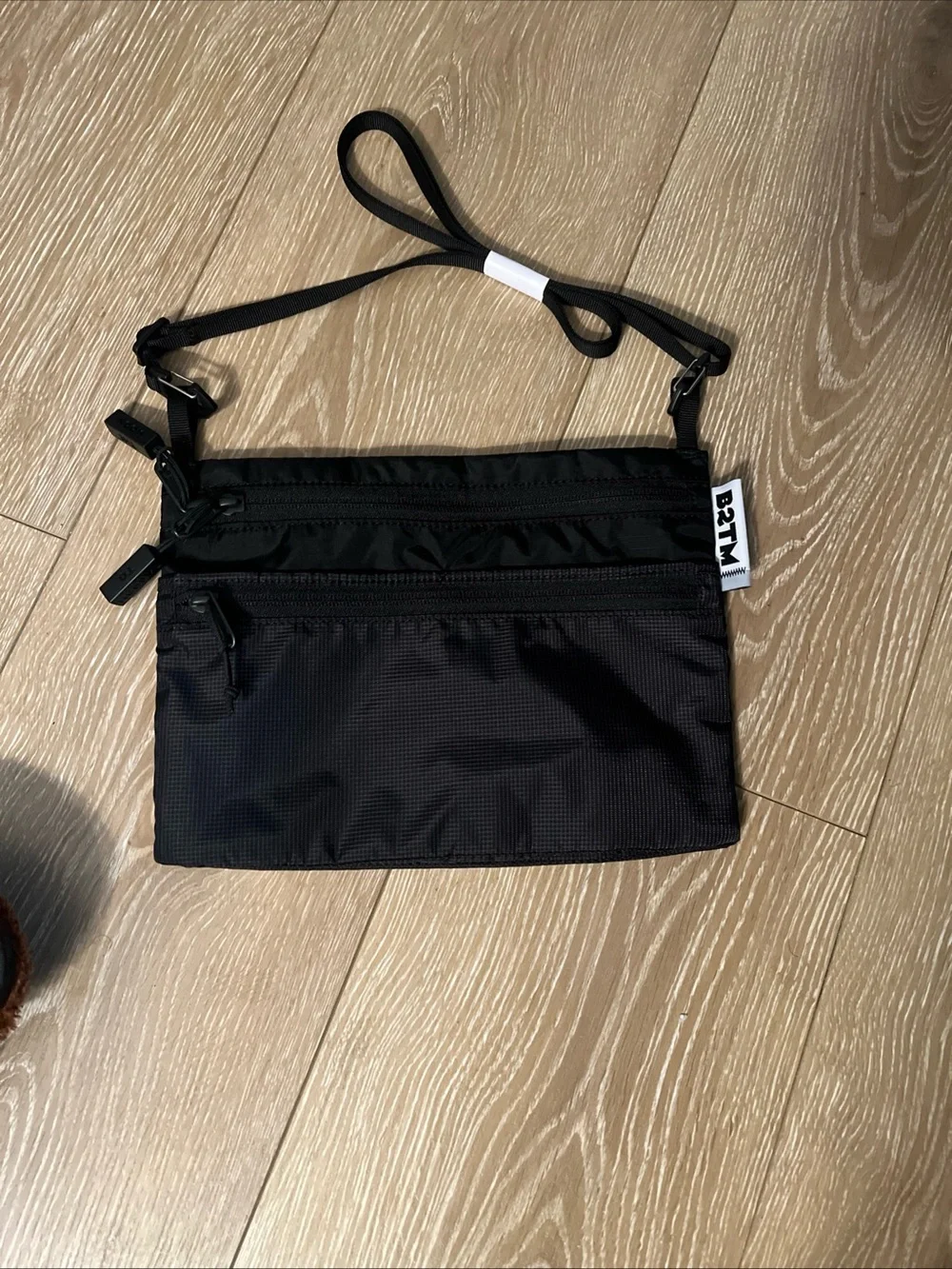 Baboon 2 The Moon Black Minimal Messenger Crossbody Bag
